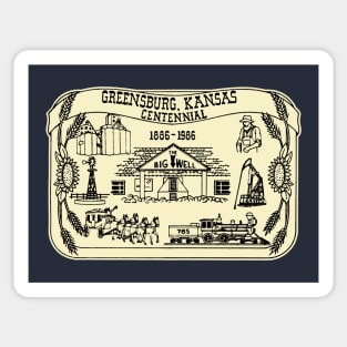 Greensburg Kansas Centennial 1886-1986 Sticker